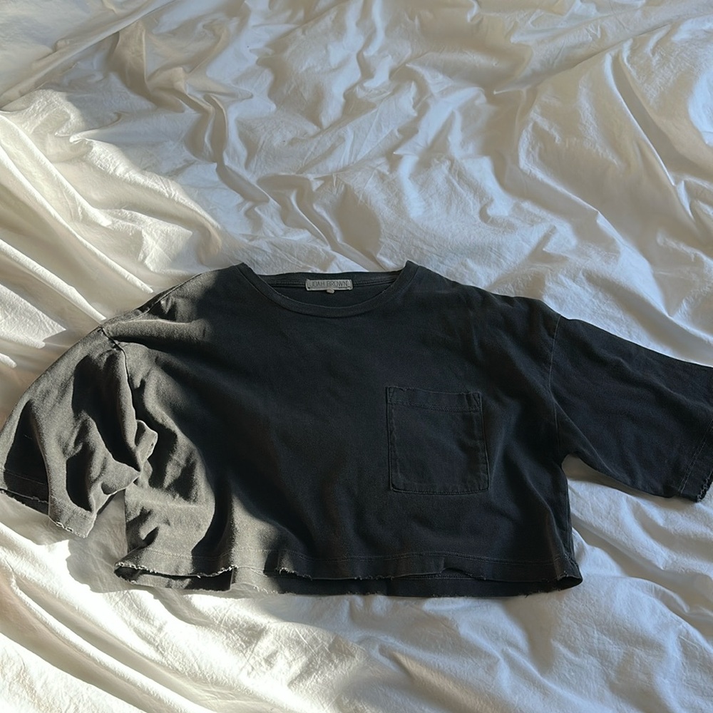 Black Cropped T-Shirt